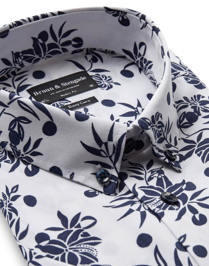 BS Mayot Modern Fit Shirt - White