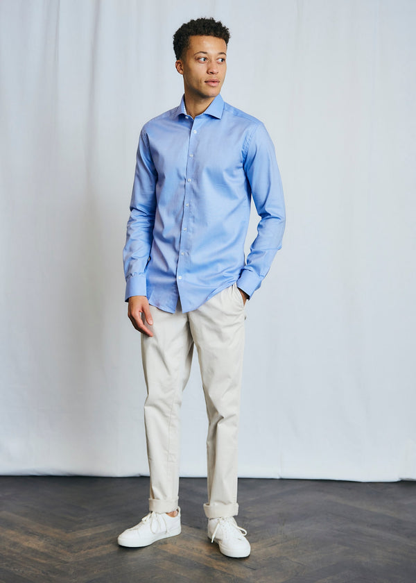 BS Medvedev Slim Fit Shirt - Light Blue