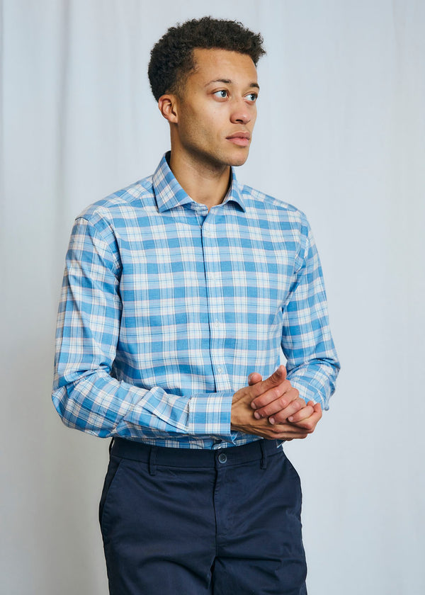 BS Purcell Modern Fit Shirt - Blue