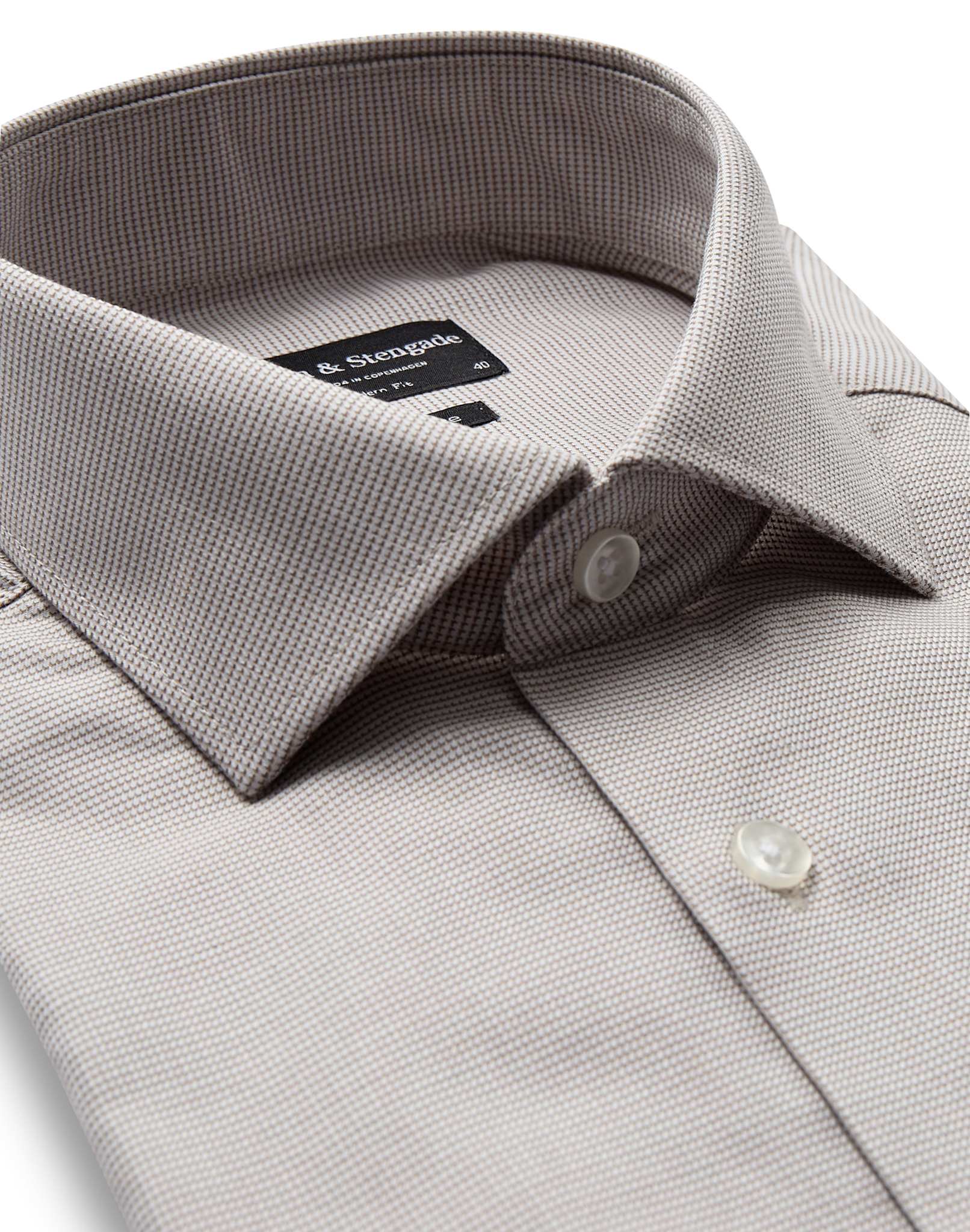 BS Griekspoor Modern Fit Shirt - Sand