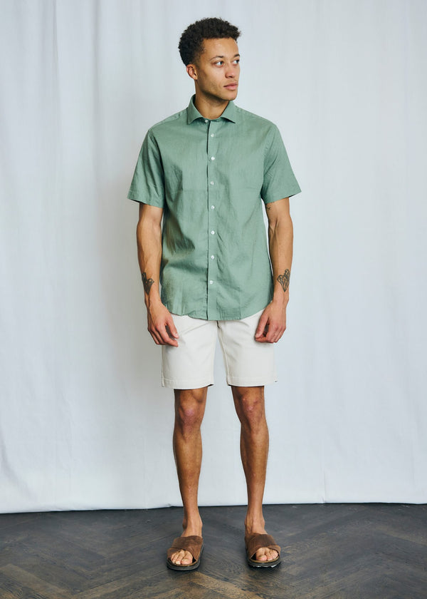 BS Hauger Casual Modern Fit Shirt - Green