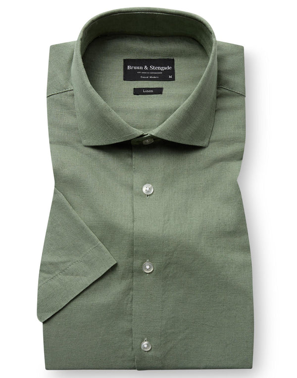 BS Hauger Casual Modern Fit Shirt - Green
