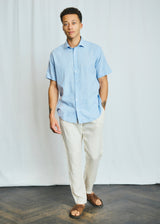 BS Hauger Casual Modern Fit Shirt - Light Blue