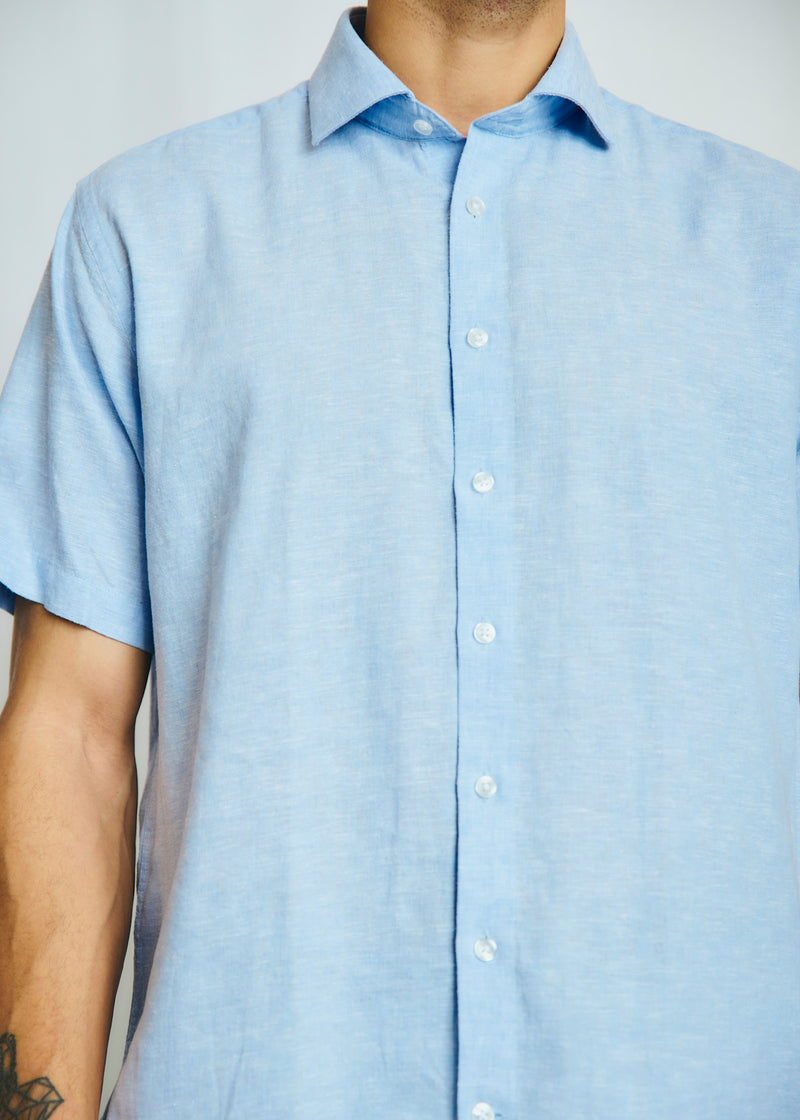 BS Hauger Casual Modern Fit Shirt - Light Blue