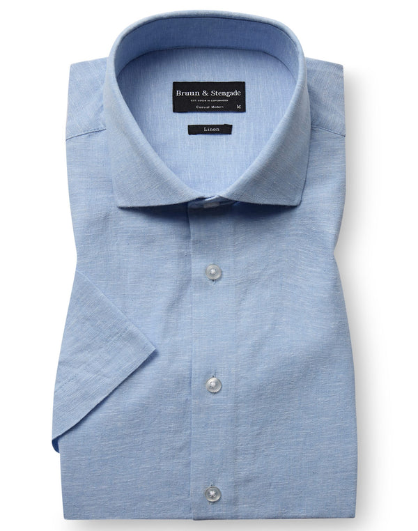 BS Hauger Casual Modern Fit Shirt - Light Blue