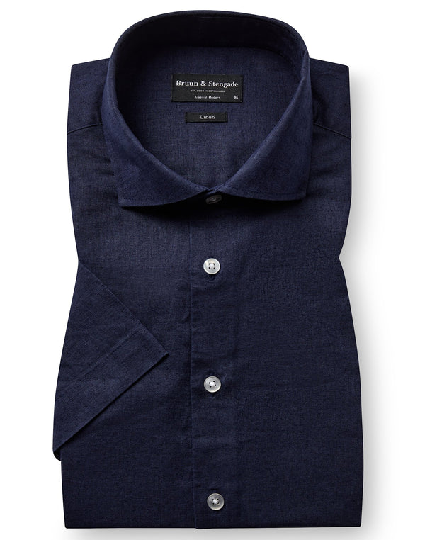 BS Hauger Casual Modern Fit Shirt - Navy