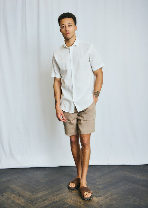 BS Hauger Casual Modern Fit Shirt - White