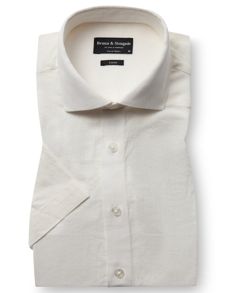 BS Hauger Casual Modern Fit Shirt - White