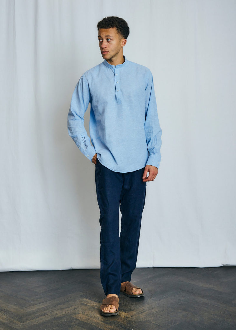 BS Crawford Casual Modern Fit Shirt - Light Blue