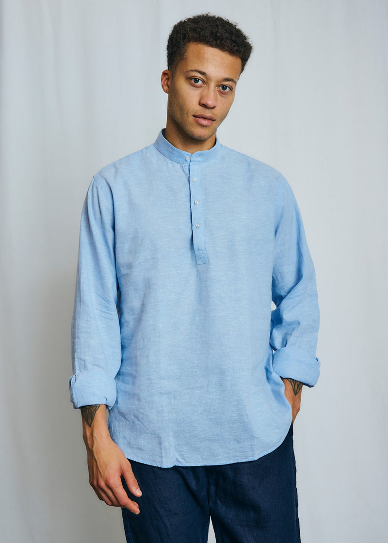 BS Crawford Casual Modern Fit Shirt - Light Blue