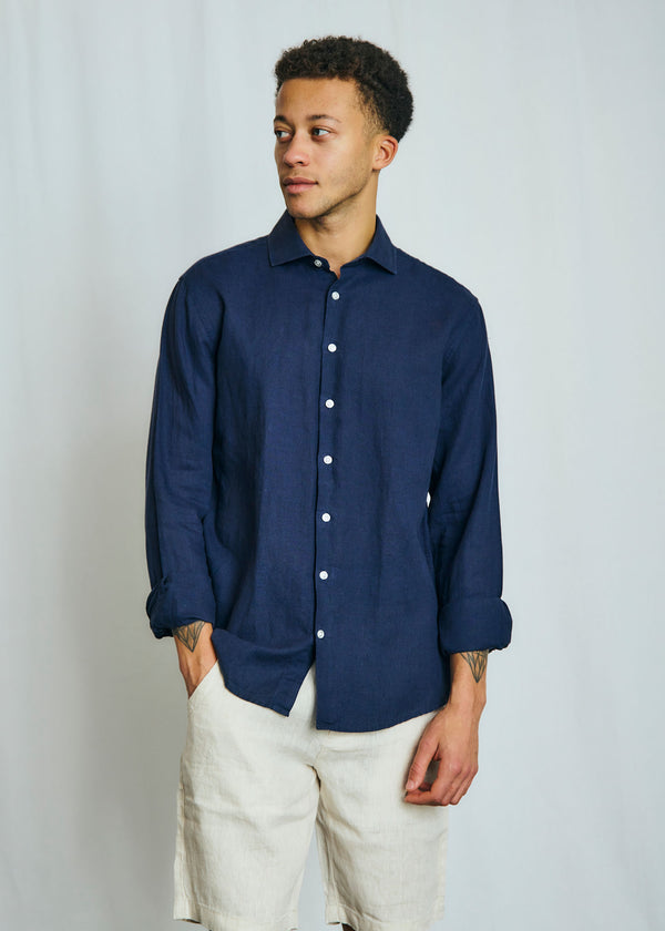 BS Antonelli Casual Modern Fit Shirt - Navy