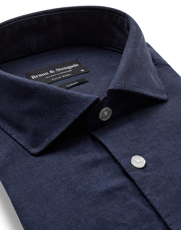 BS Antonelli Casual Modern Fit Shirt - Navy