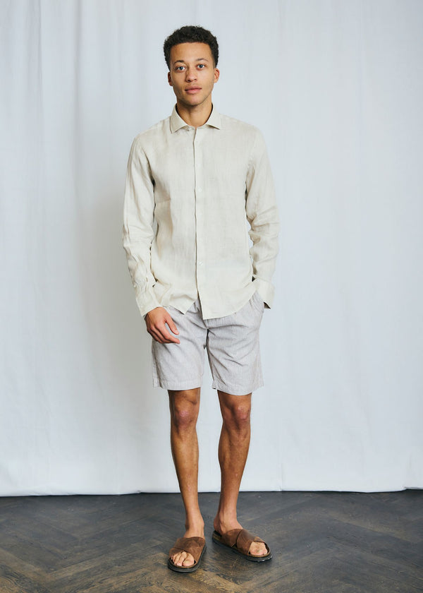 BS Antonelli Casual Modern Fit Shirt - Sand