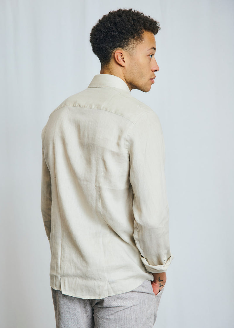 BS Antonelli Casual Modern Fit Shirt - Sand