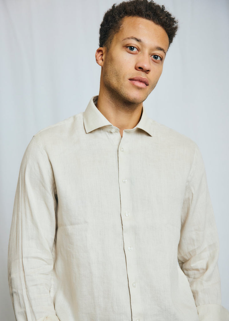 BS Antonelli Casual Modern Fit Shirt - Sand