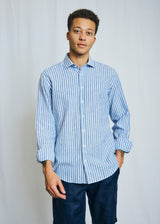 BS O'Sullivan Casual Modern Fit Shirt - Blue/White