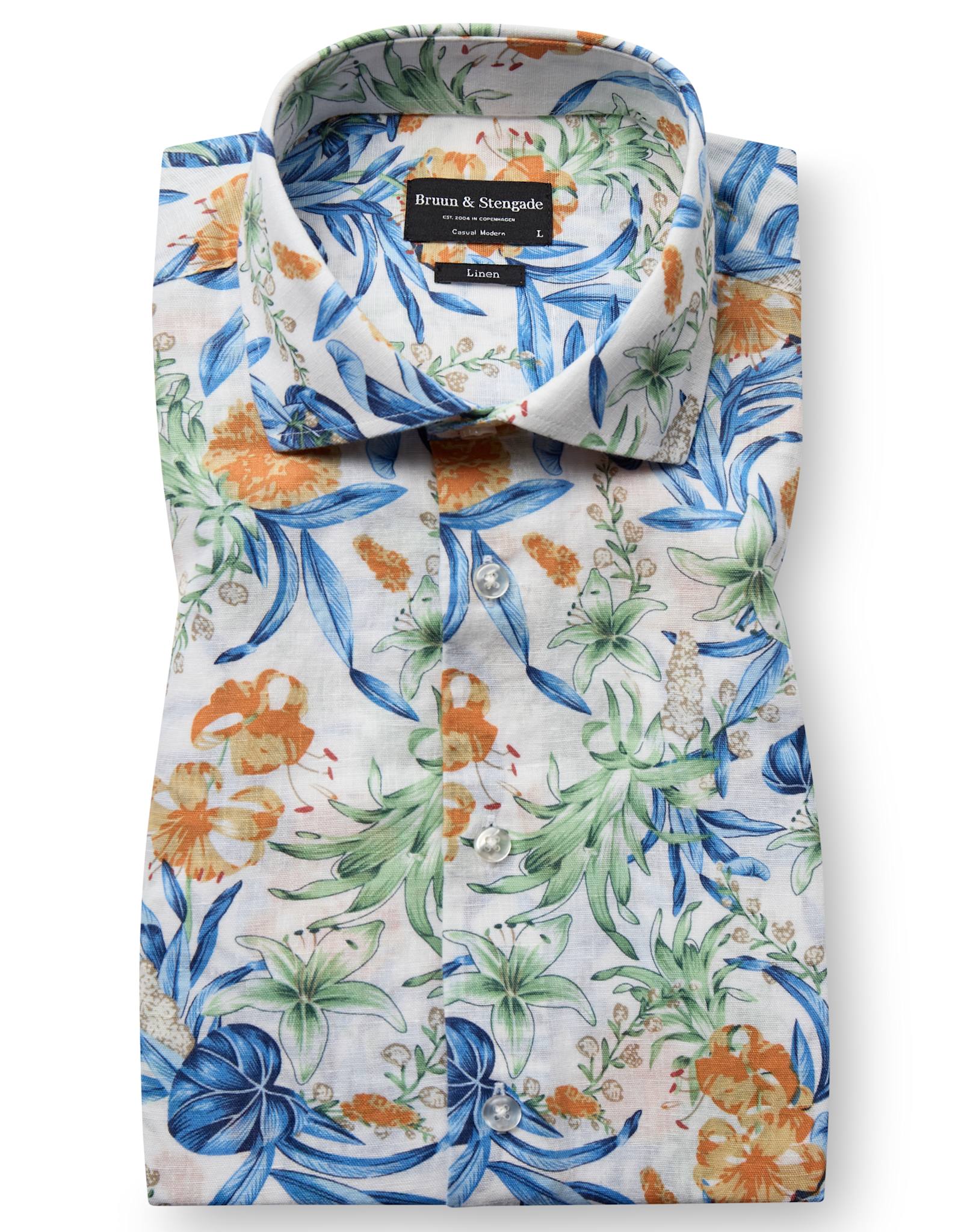 BS Bearman Casual Modern Fit Shirt - White