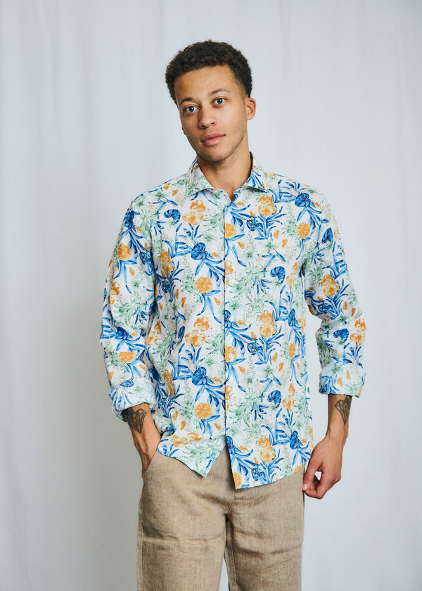 BS Bearman Casual Modern Fit Shirt - White
