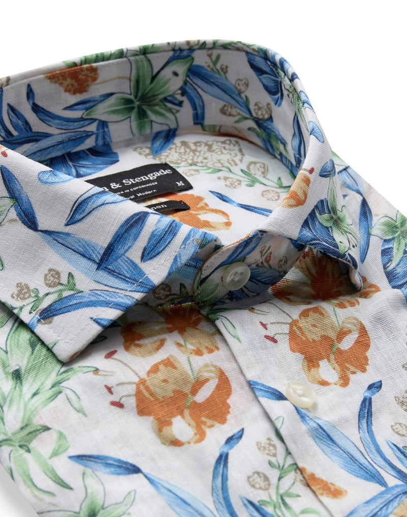 BS Walton Casual Modern Fit Shirt - White