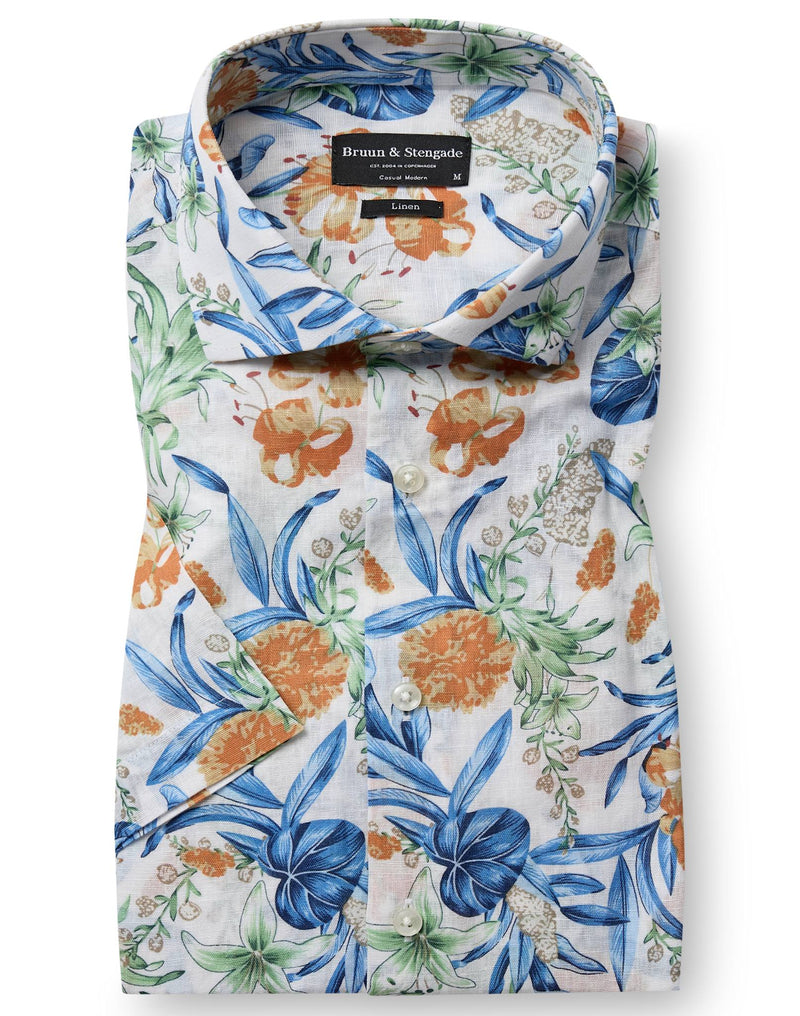 BS Walton Casual Modern Fit Shirt - White