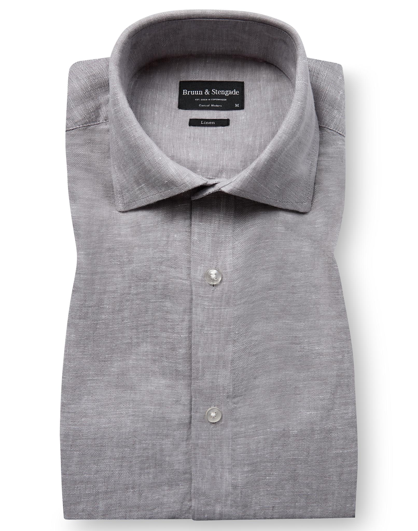 BS Antonelli Casual Modern Fit Shirt - Light Grey