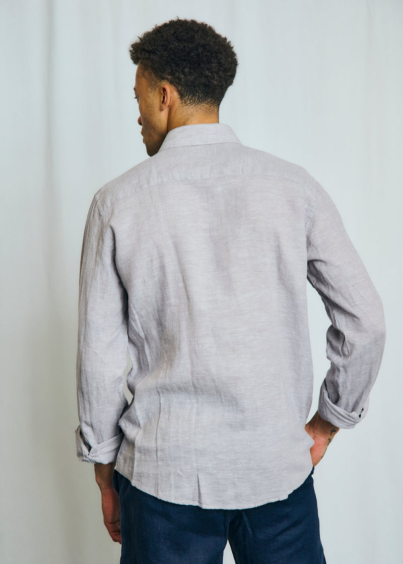 BS Antonelli Casual Modern Fit Shirt - Light Grey