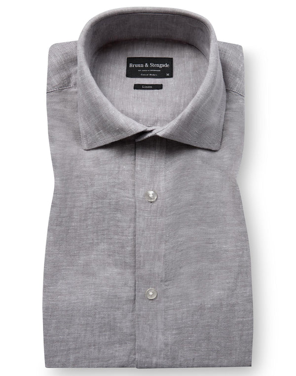 BS Antonelli Casual Modern Fit Shirt - Light Grey