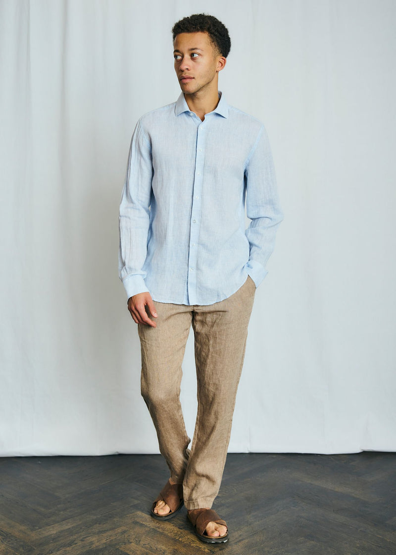 BS Antonelli Casual Modern Fit Shirt - Sky