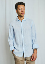 BS Antonelli Casual Modern Fit Shirt - Sky