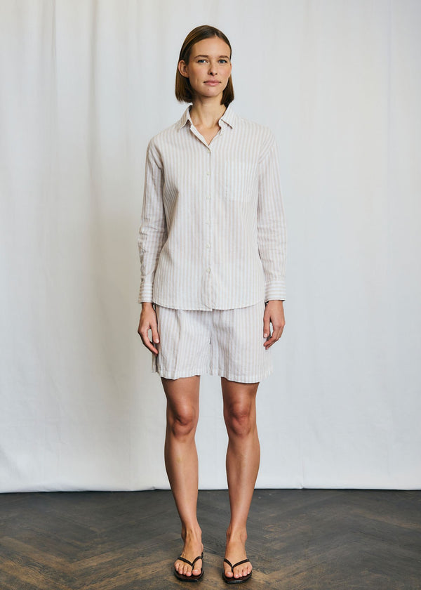 BS Aglaia Regular Fit Shirt - Sand/White