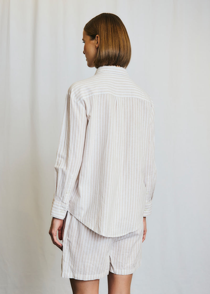 BS Aglaia Regular Fit Shirt - Sand/White