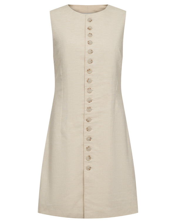 BS Gia Slim Fit Dress - Beige
