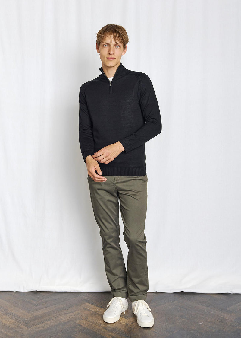 BS Pelle Regular Fit Knitwear - Black