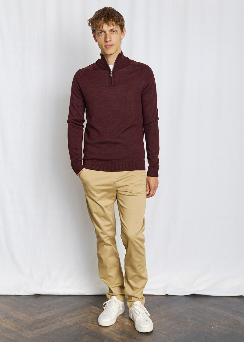 BS Pelle Regular Fit Knitwear - Bordeaux