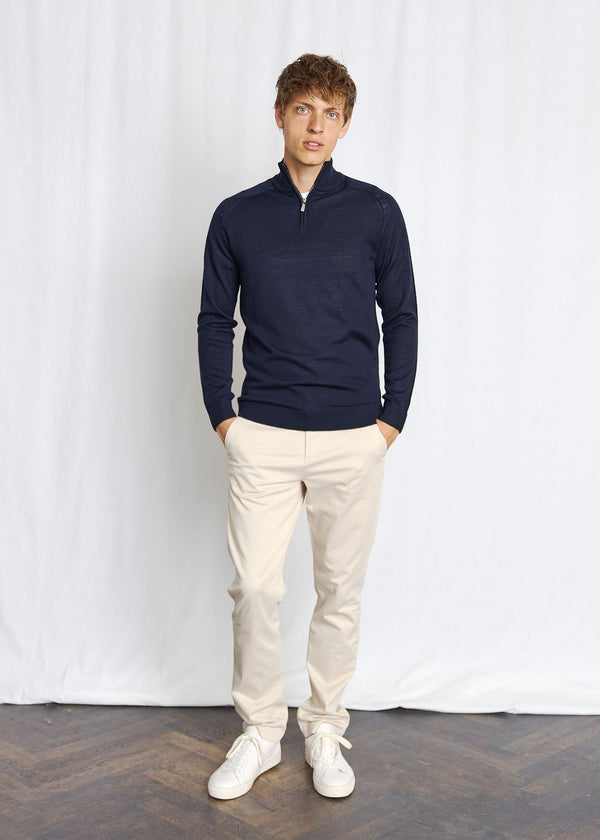 BS Pelle Regular Fit Knitwear - Navy