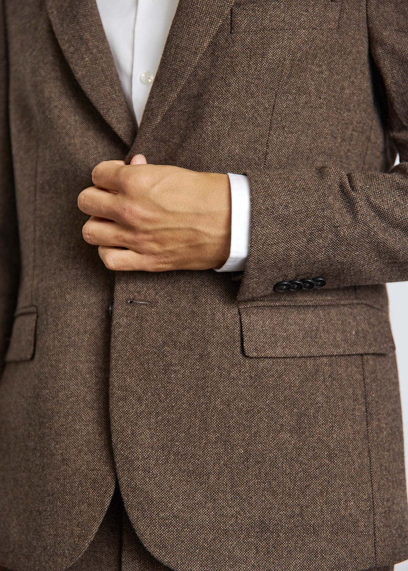 BS Chiavari Classic Fit Blazer - Brown