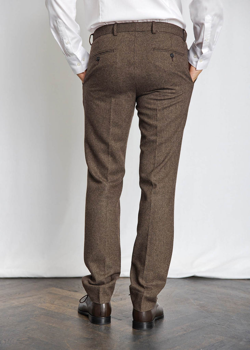 BS Rapallo Classic Fit Suit Pants - Brown