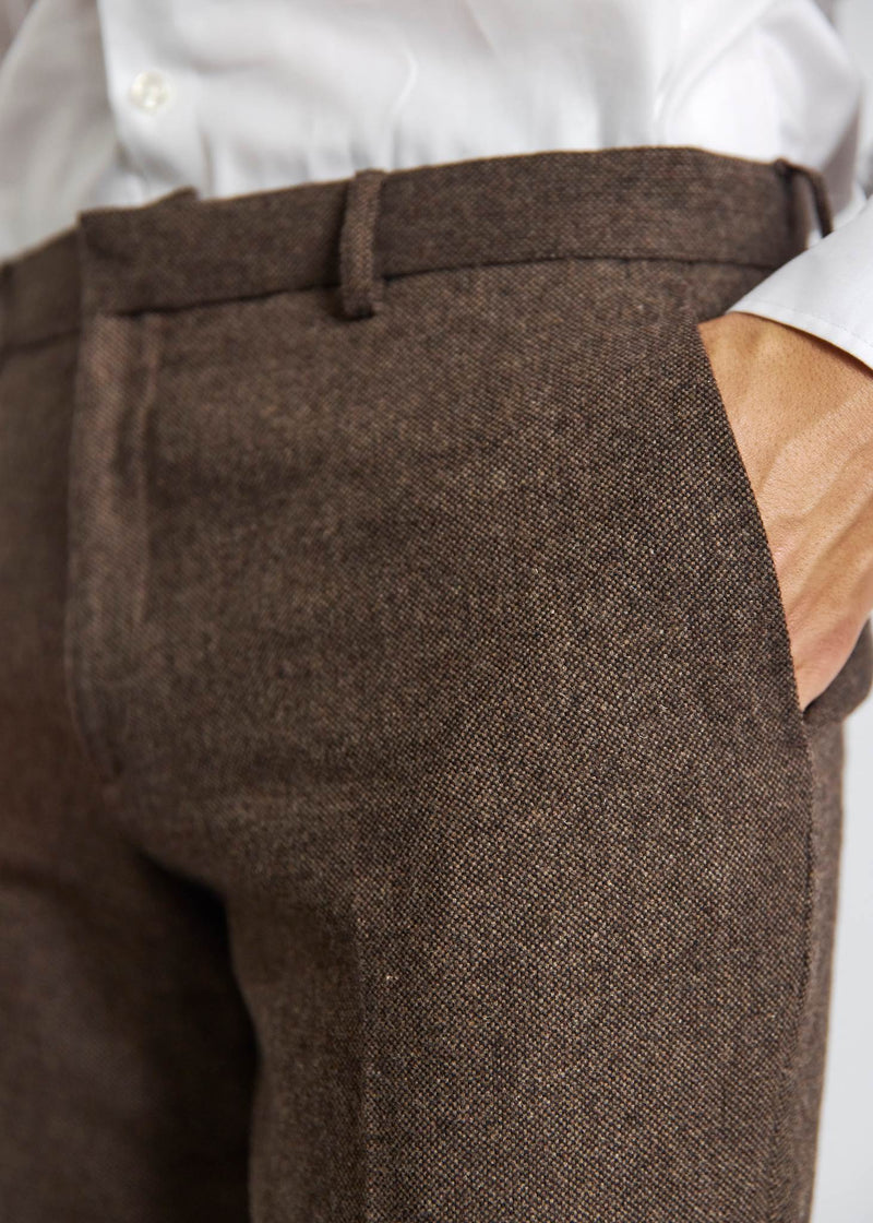 BS Rapallo Classic Fit Suit Pants - Brown