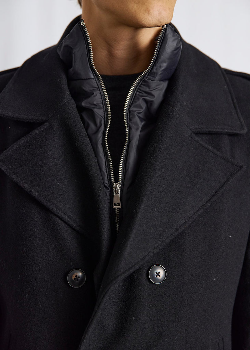 BS Nelson Slim Fit Coat - Black