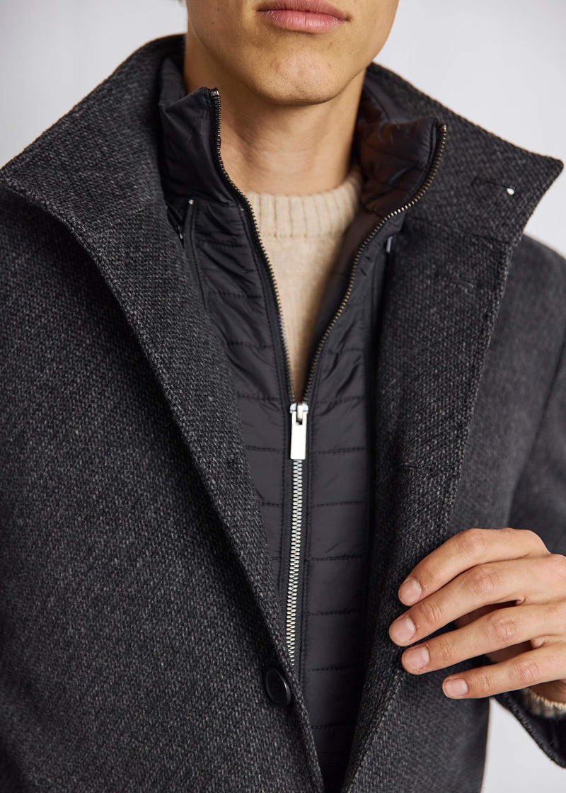 BS Ontario Slim Fit Coat - Dark Grey