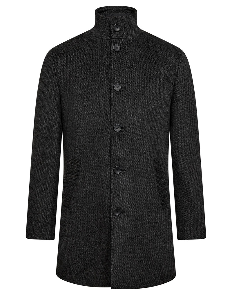 BS Ontario Slim Fit Coat - Dark Grey