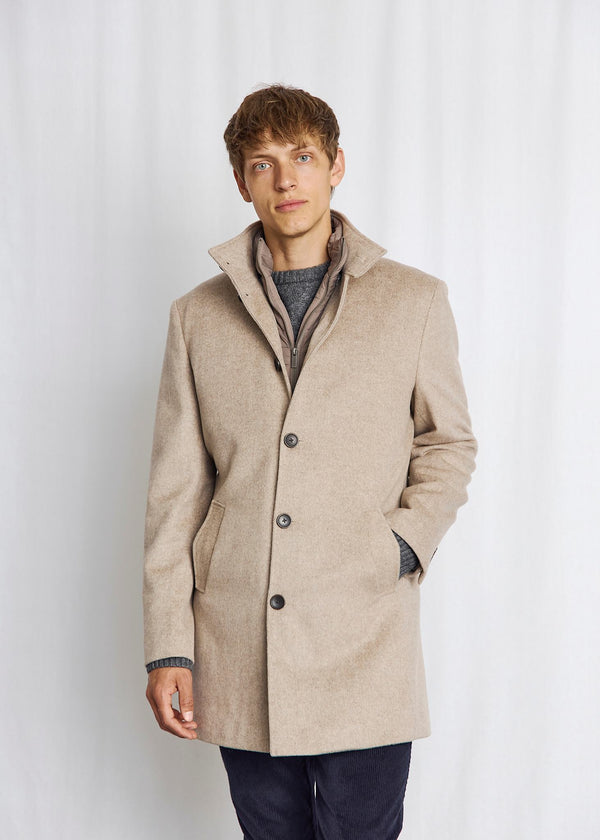 BS Ontario Slim Fit Coat - Light Brown