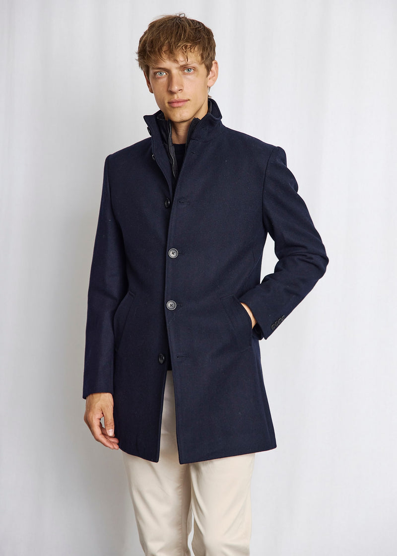 BS Ontario Slim Fit Coat - Navy