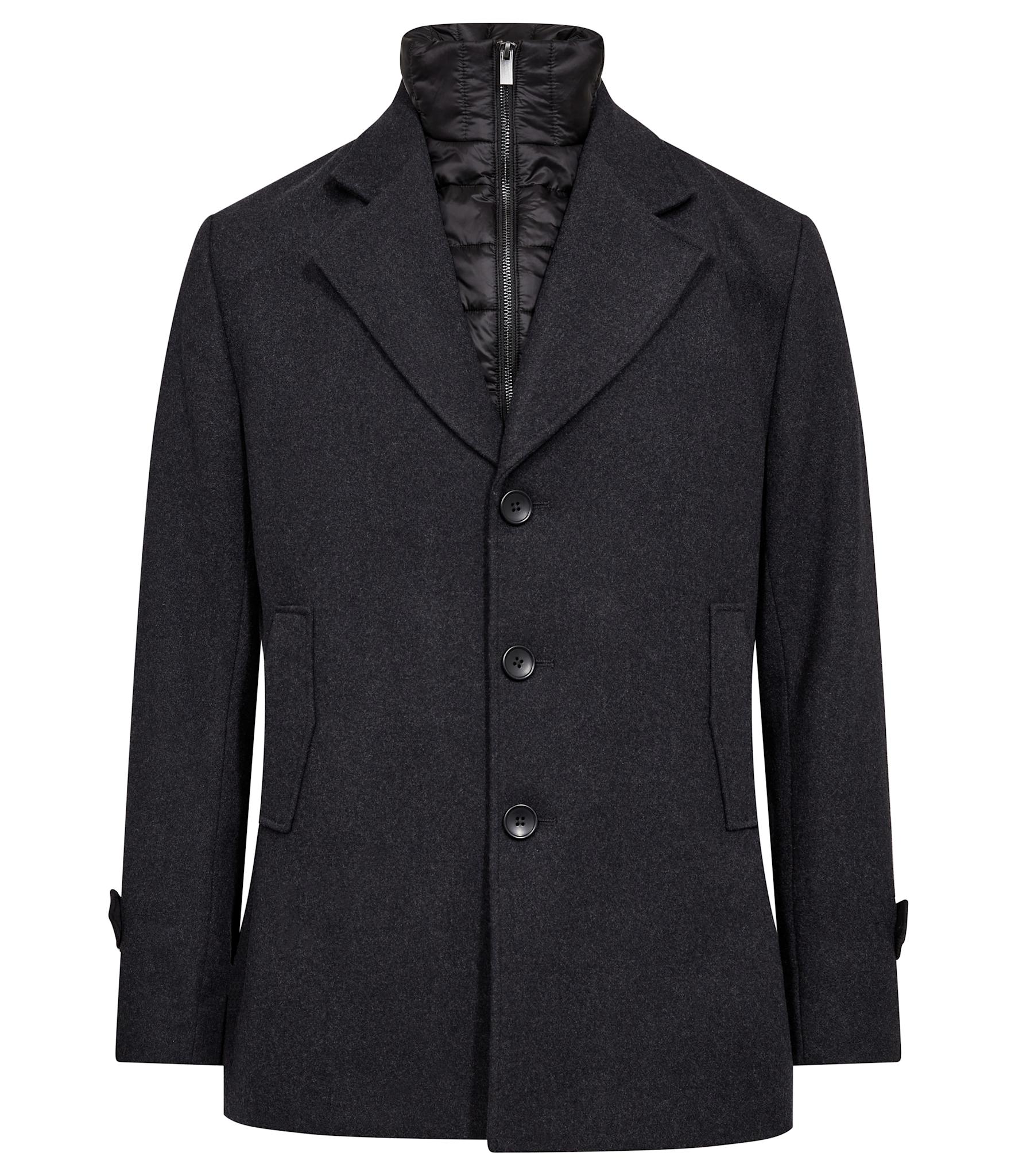 BS Northland Regular Fit Coat - Charcoal