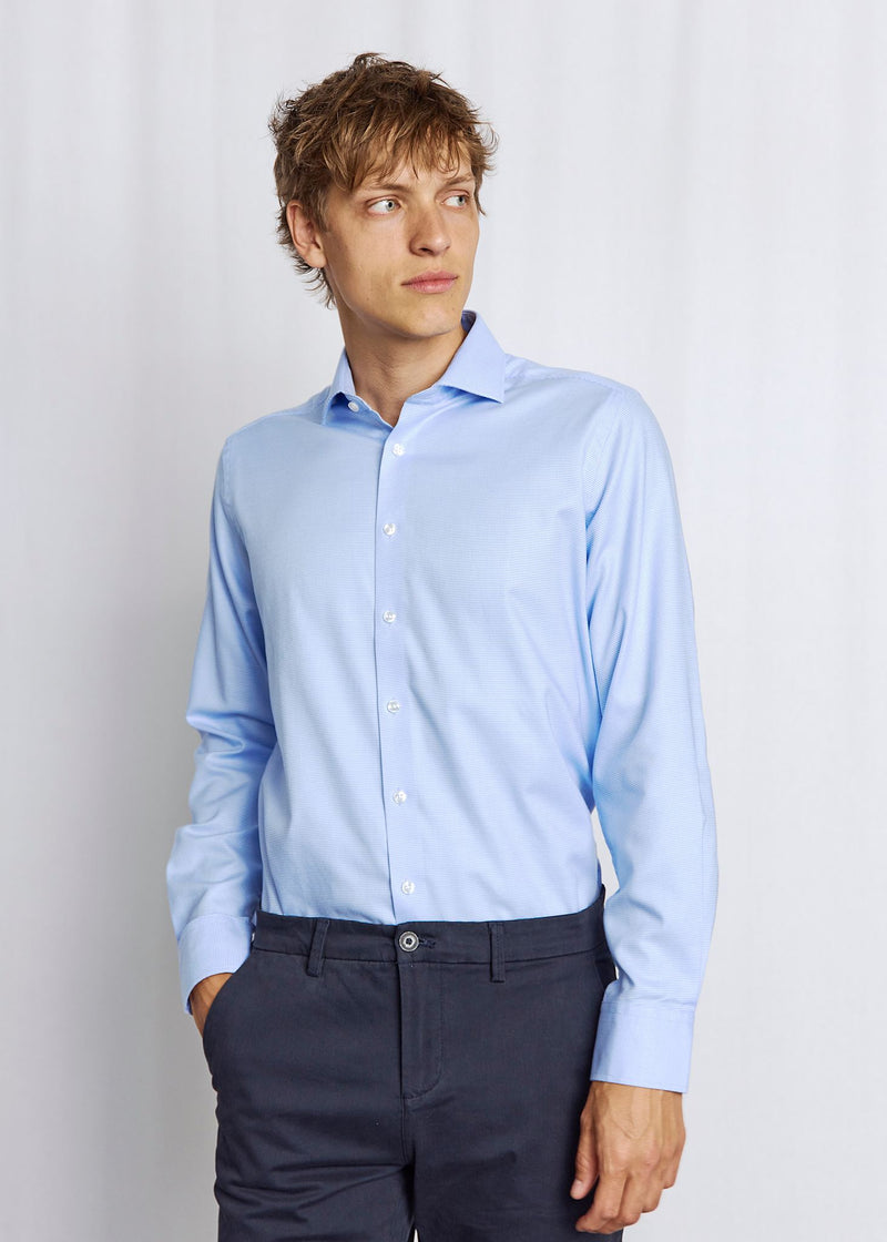 BS Acuna Slim Fit Shirt - Light Blue