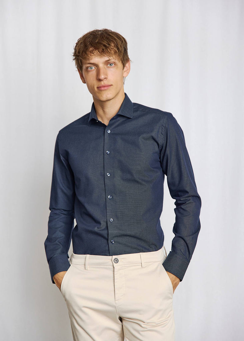 BS Arozarena Slim Fit Shirt - Navy