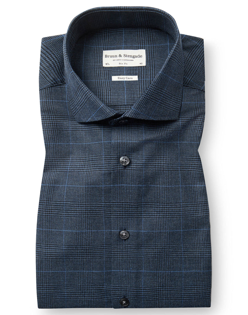 BS Bogaerts Slim Fit Shirt - Navy