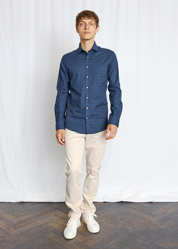 BS Bogaerts Slim Fit Shirt - Navy