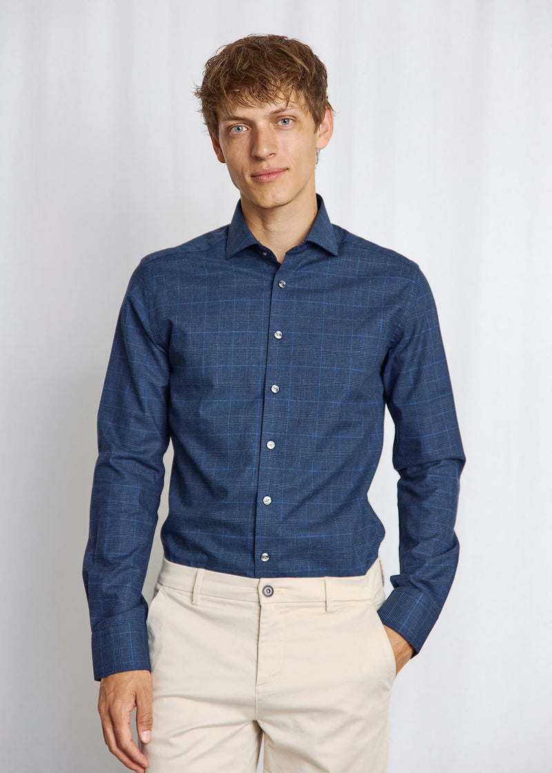 BS Bogaerts Slim Fit Shirt - Navy