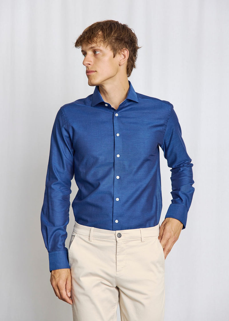 BS Diaz Slim Fit Shirt - Dark Blue